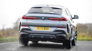 BMW X6 facelift UK drive rear