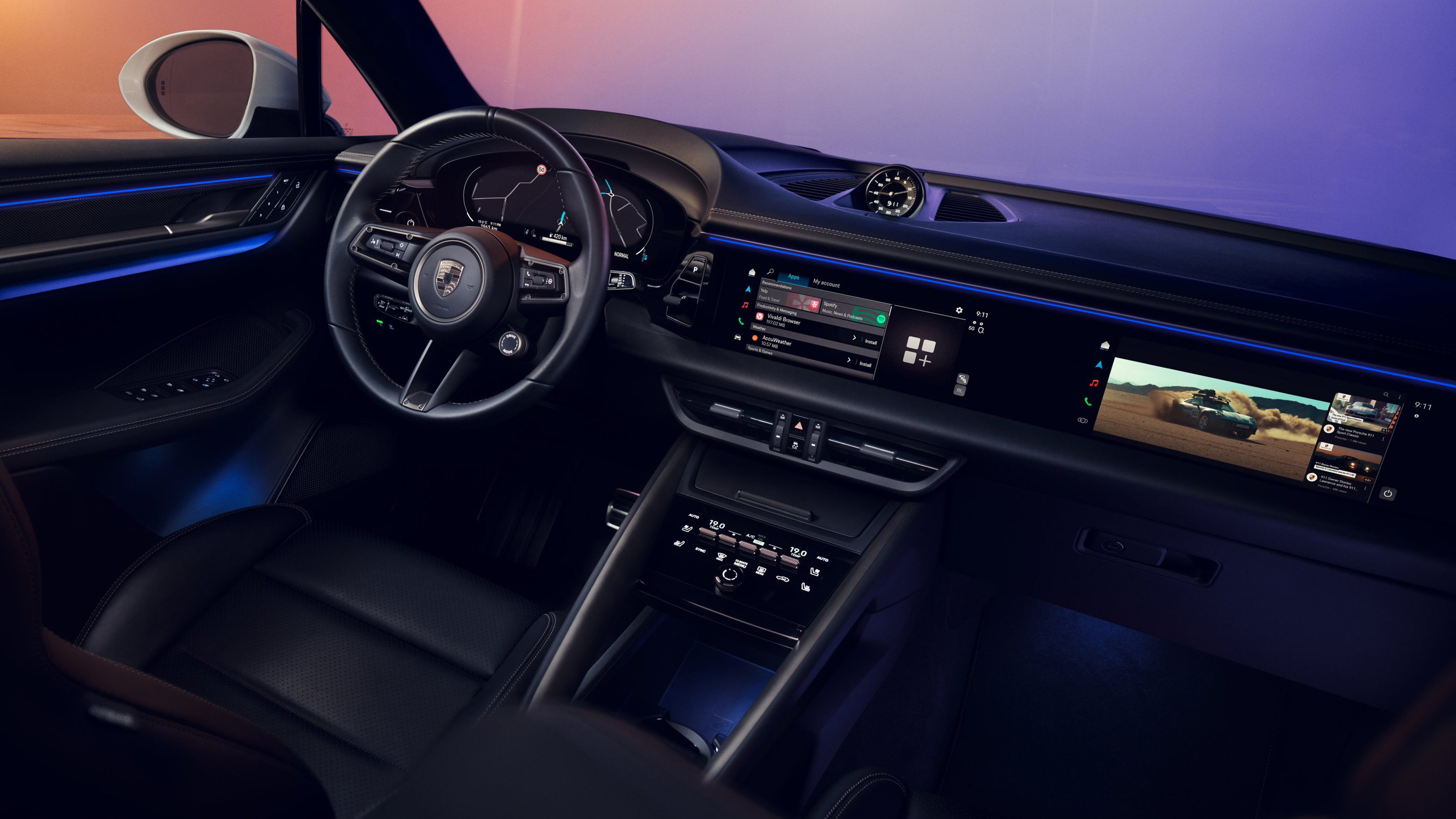 Porsche Macan EV interior