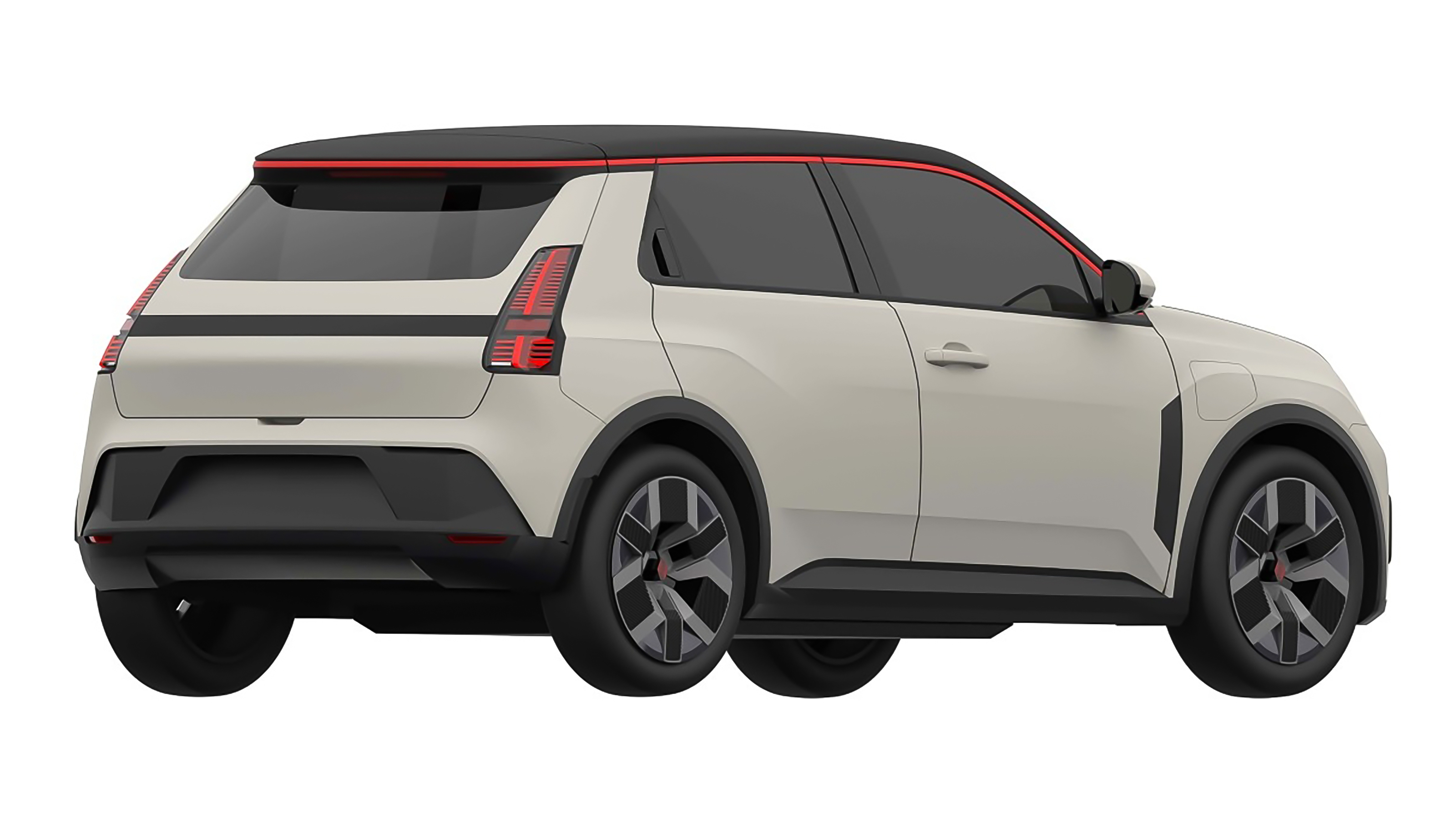 Renault 5 E-Tech patent image rear quarter