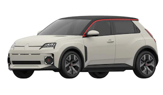 Renault 5 E-Tech patent image front quarter