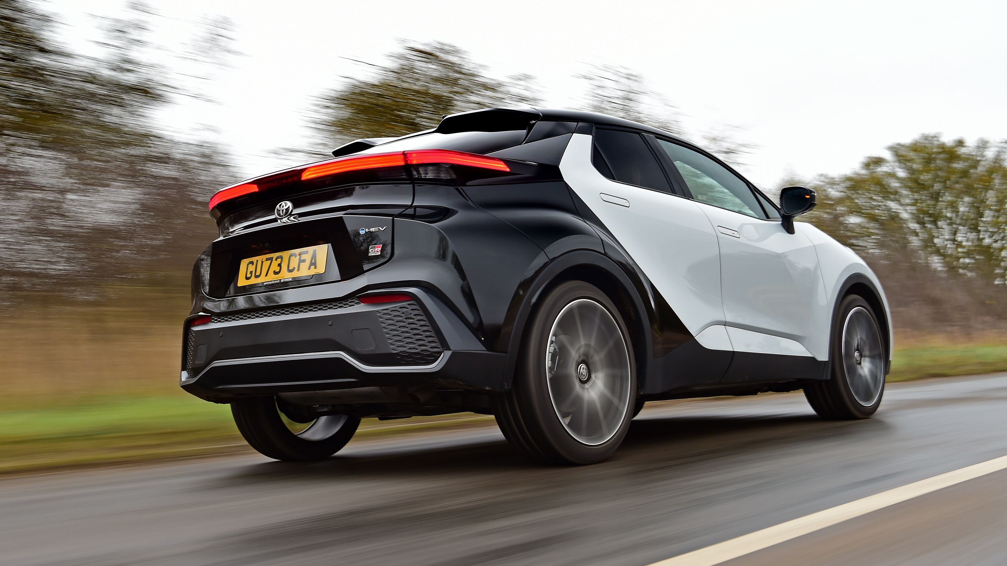 Toyota C-HR UK rear quarter dynamic