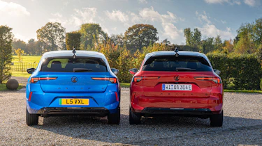 Vauxhall Astra Electric hatchback and estate rear