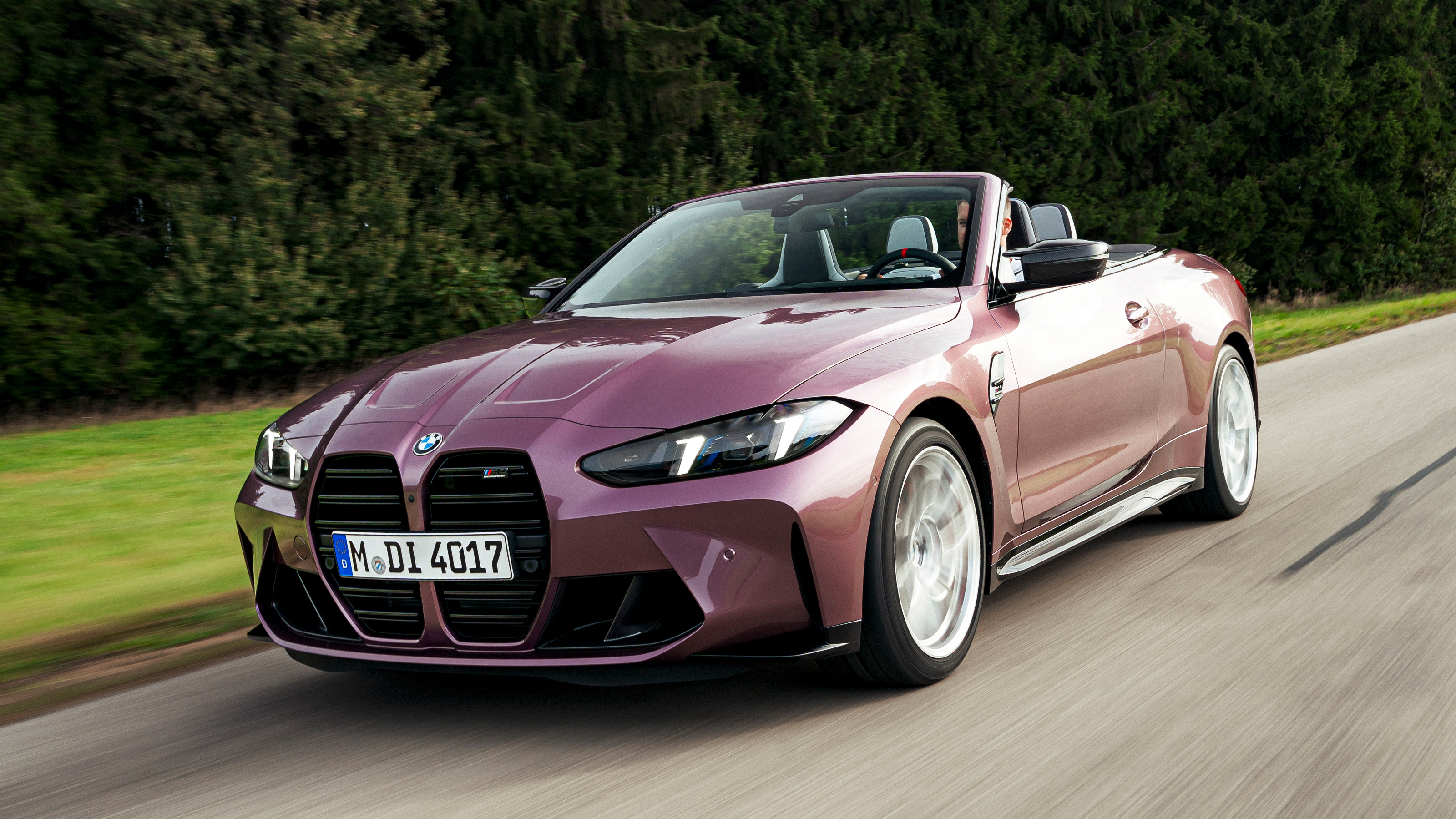 2024 BMW M4 Competition convertible tracking front
