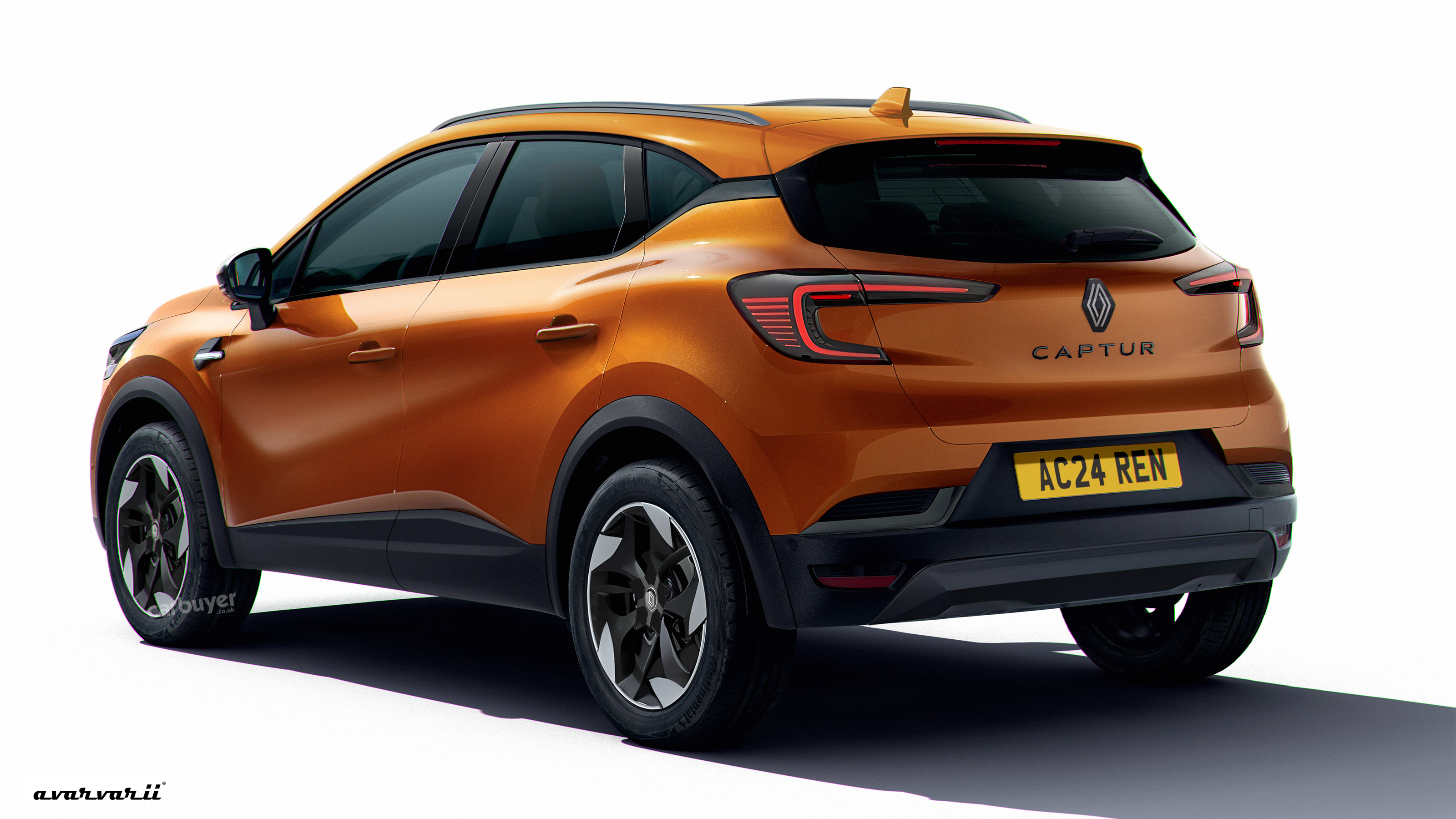 Renault Captur render rear quarter