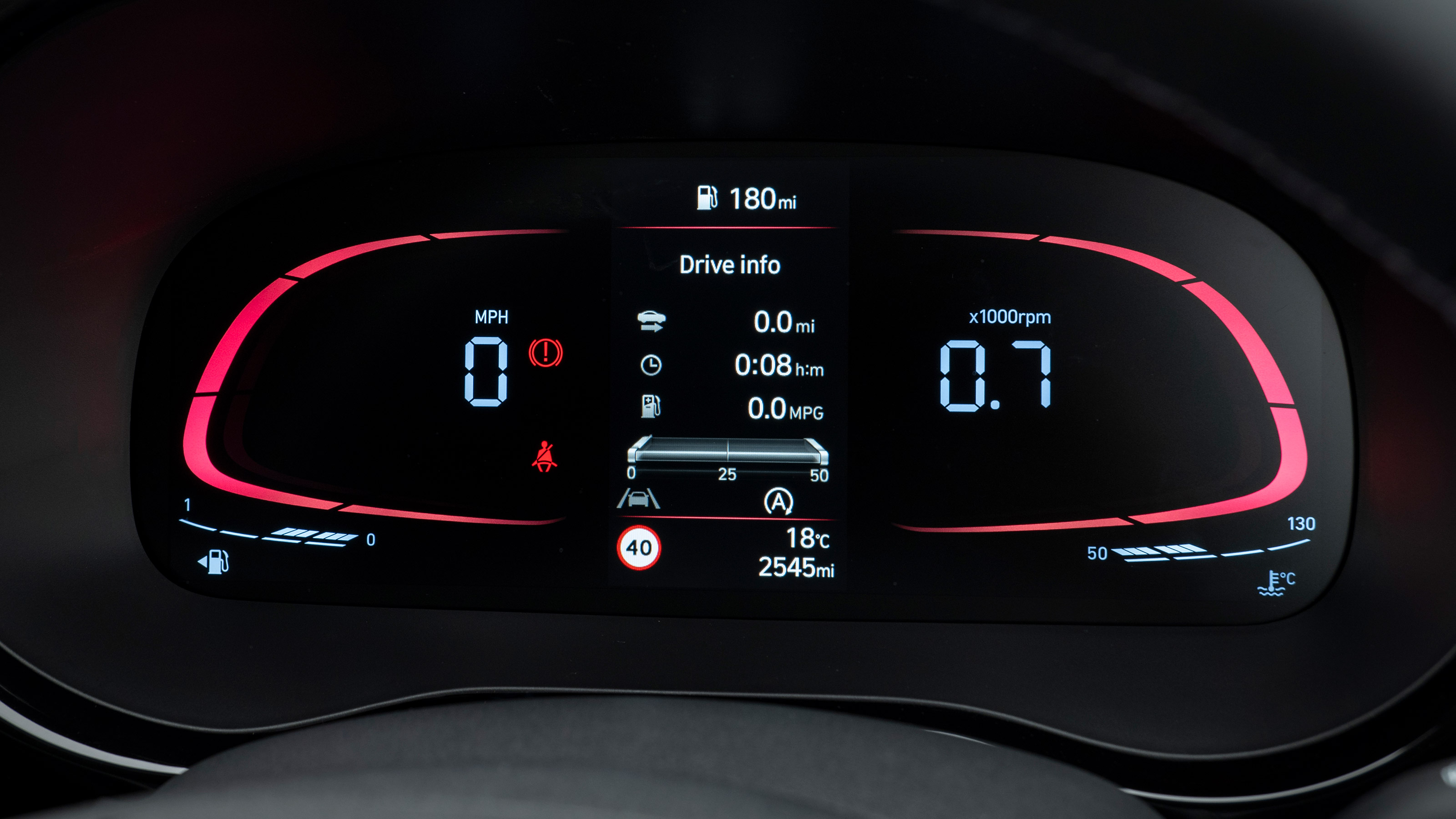 Hyundai i10 facelift instruments