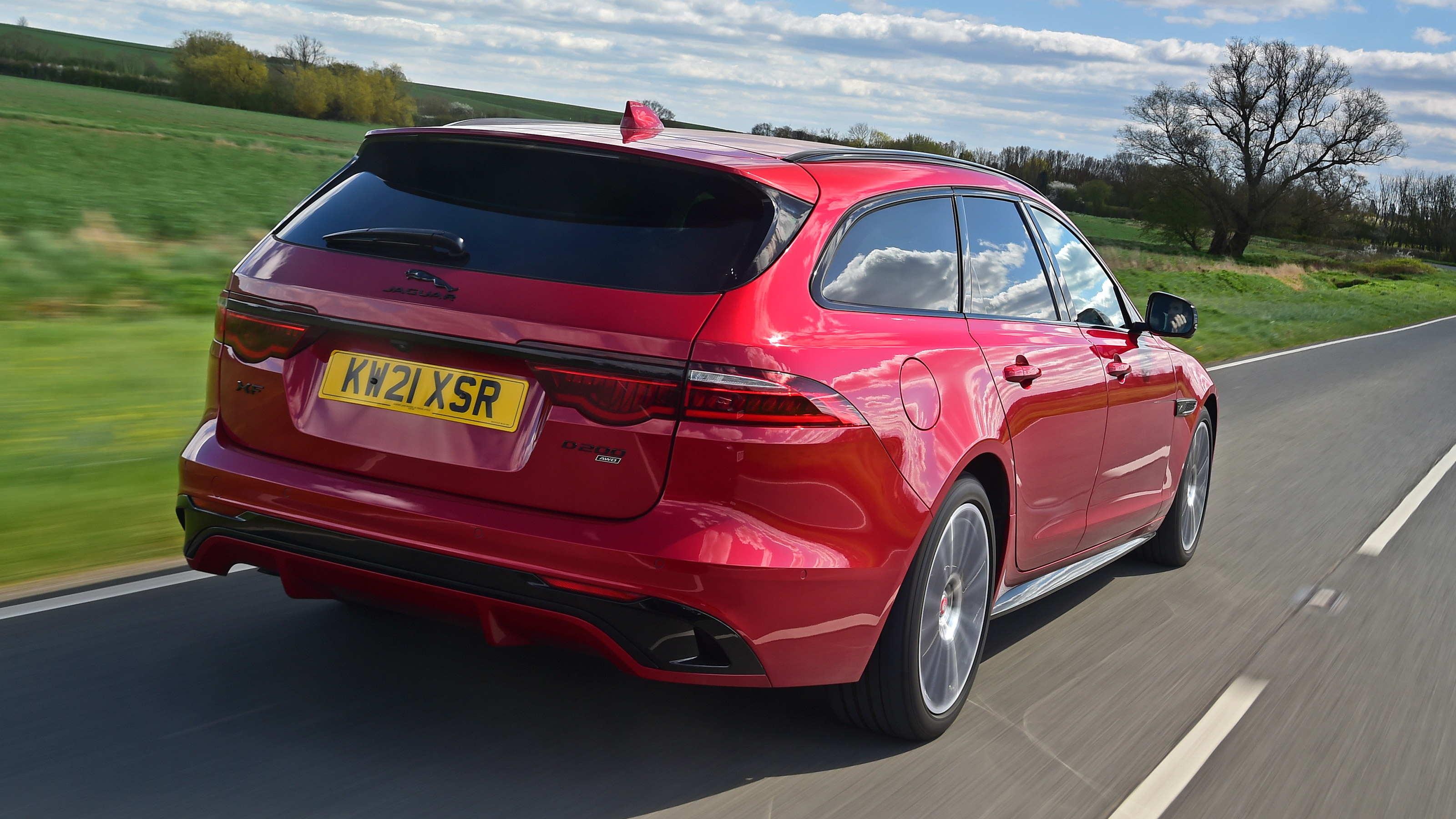 Jaguar XF Sportbrake rear 3/4 tracking