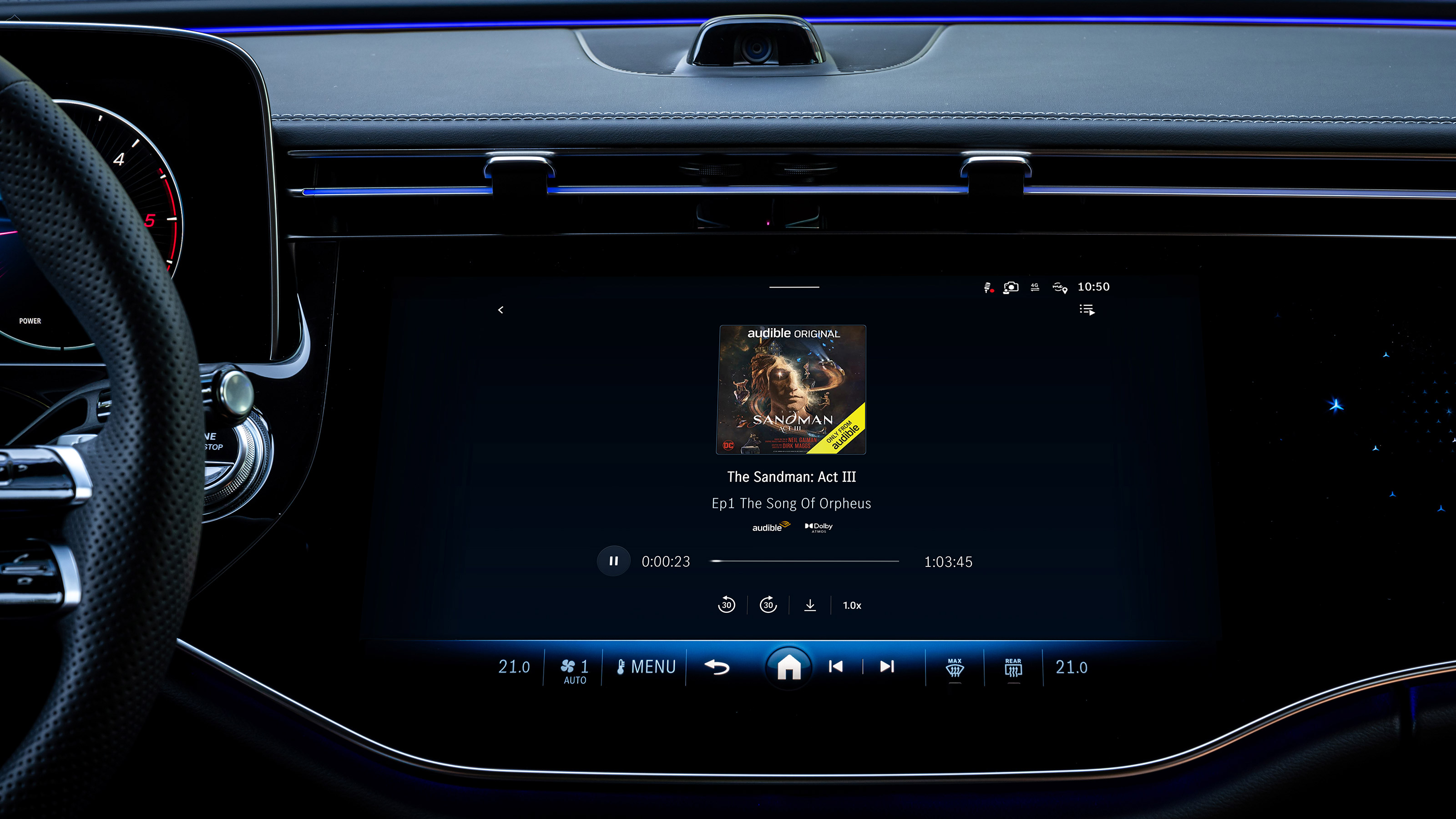 Mercedes MBUX display close up