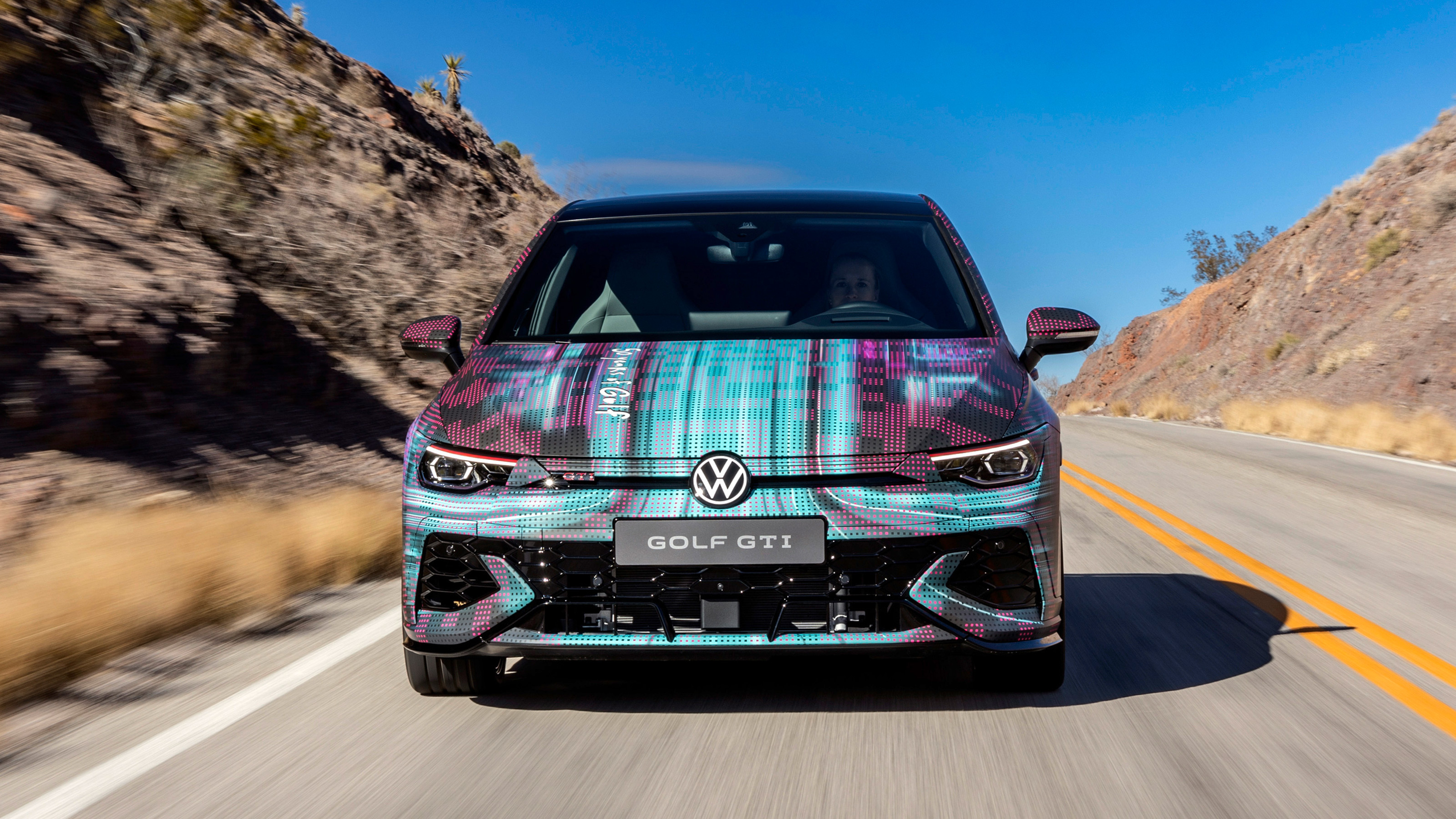 VW Golf GTI tracking front