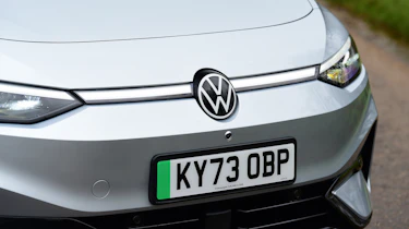 Volkswagen ID.7 UK drive closeup