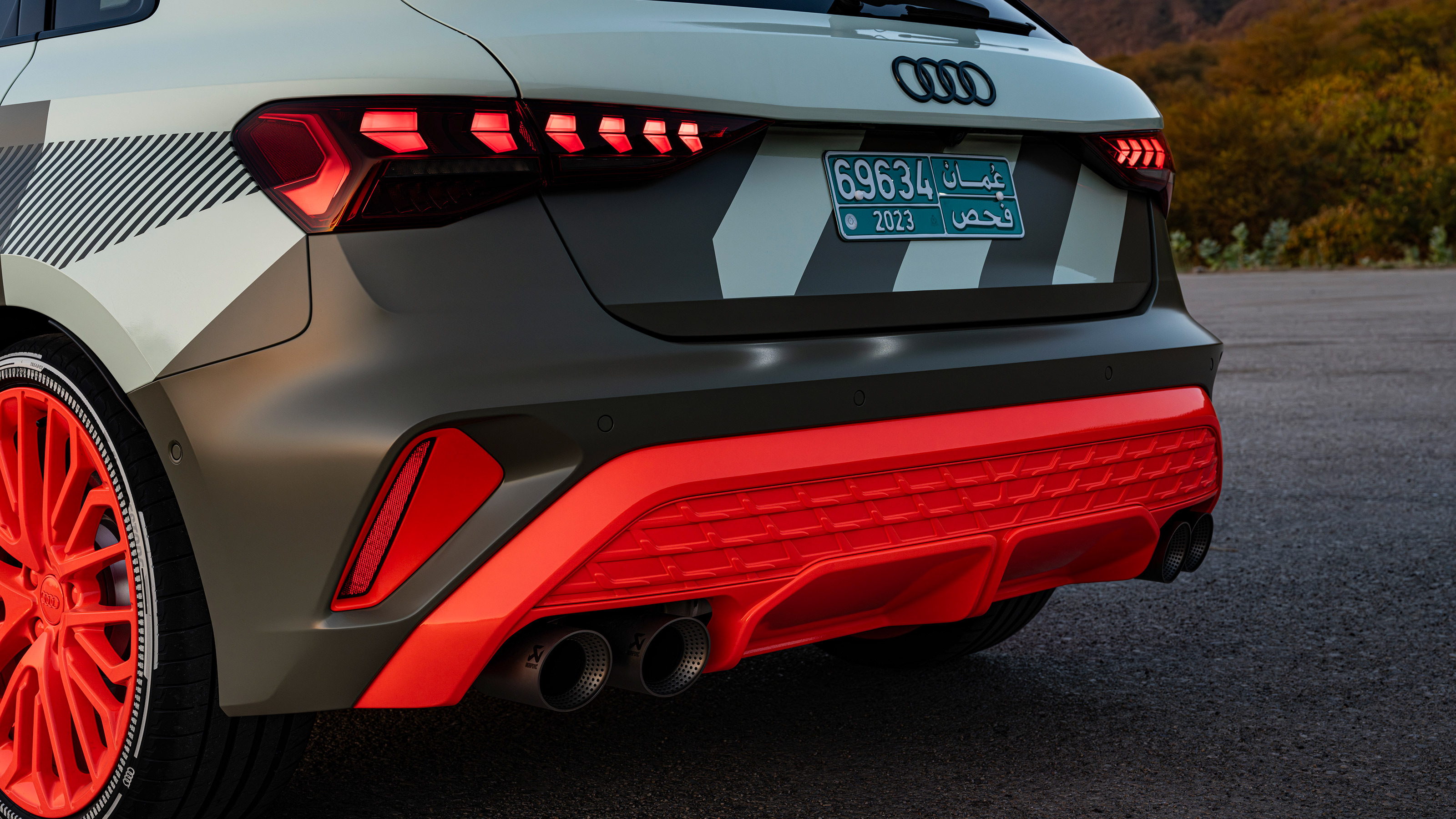 Audi S3 prototype rear bumper