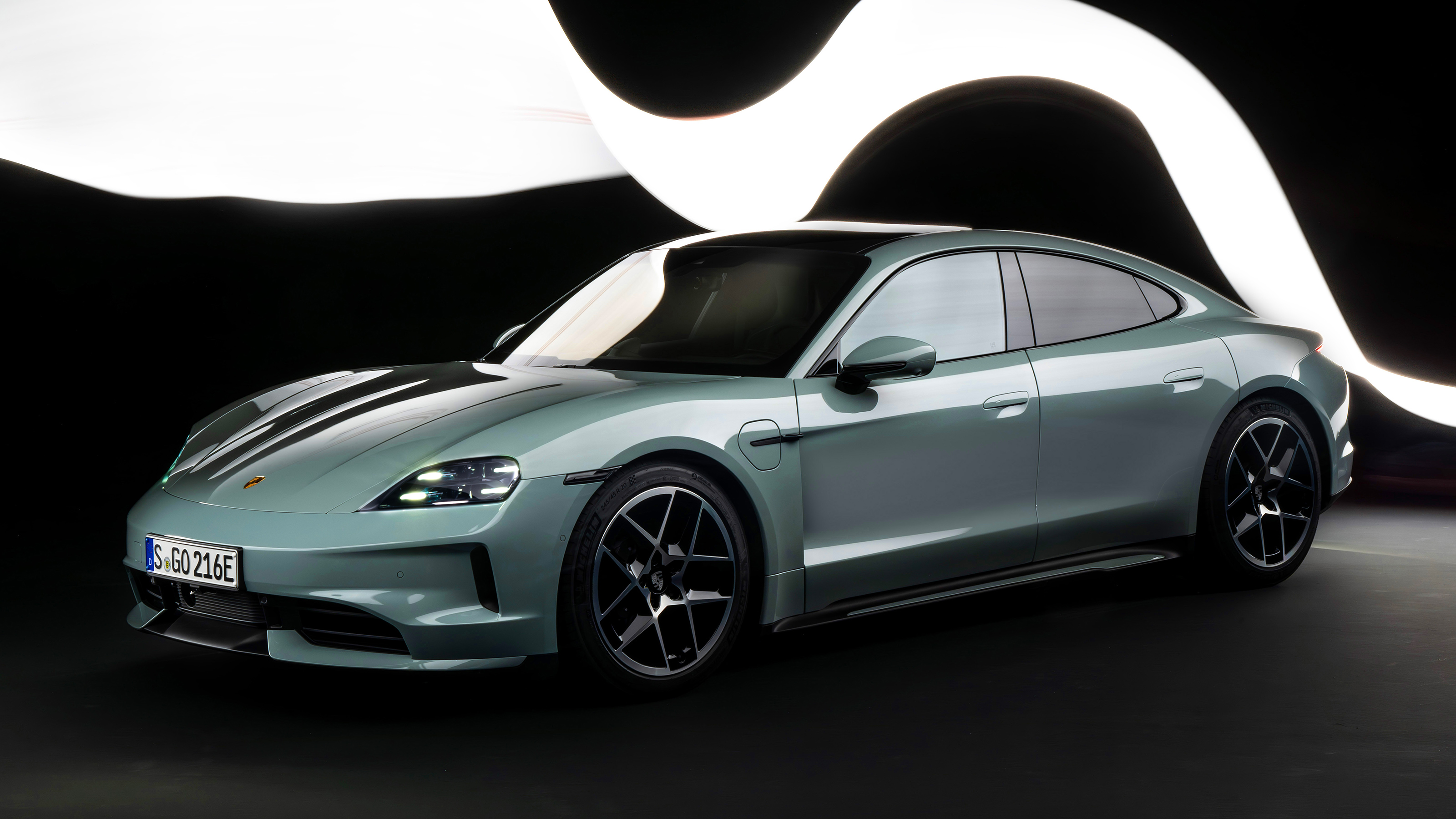2024 Porsche Taycan front quarter