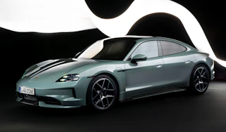 2024 Porsche Taycan front quarter