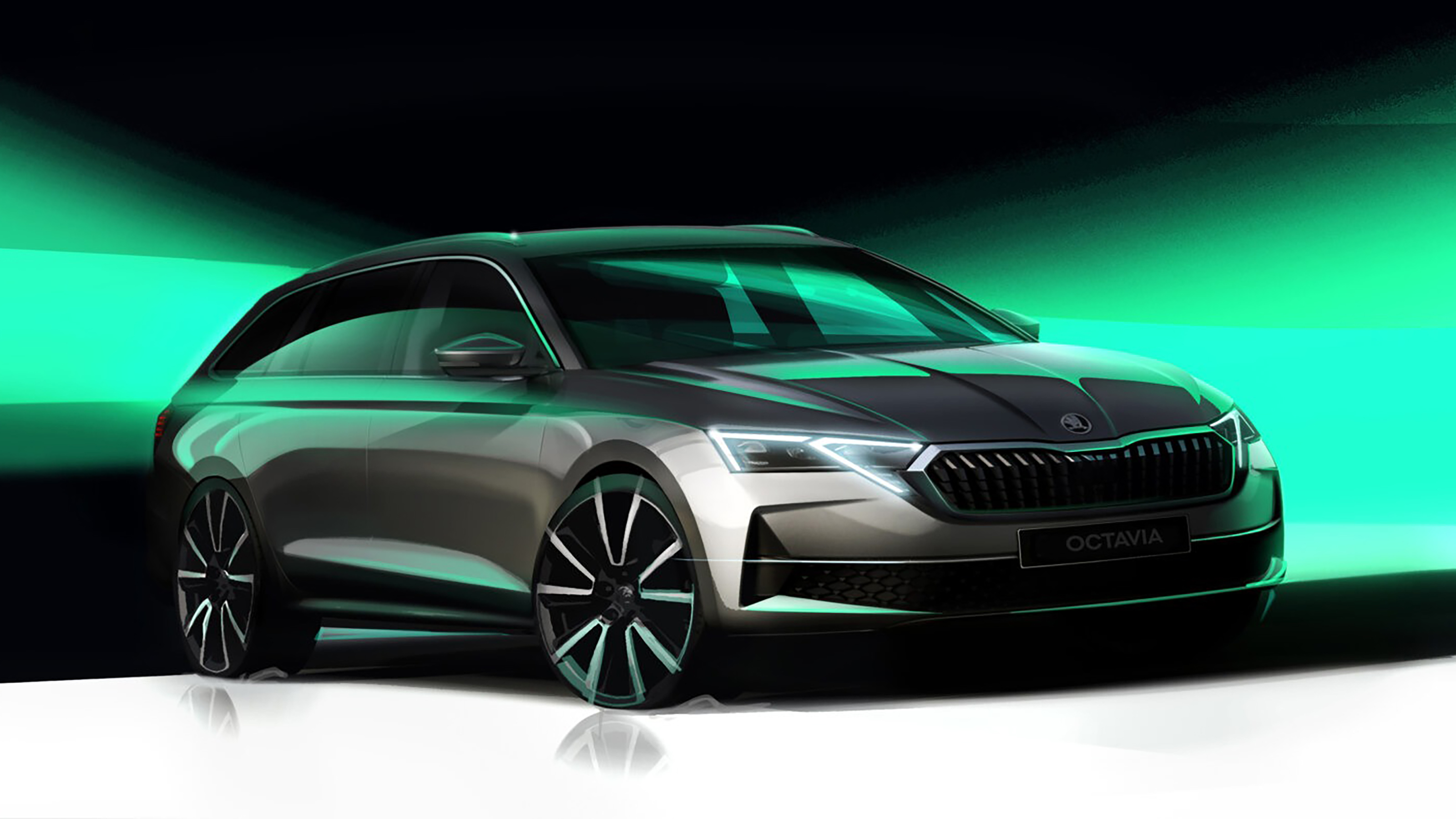 Skoda Octavia facelift sketch