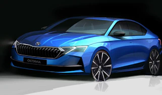 Skoda Octavia facelift teaser sketch