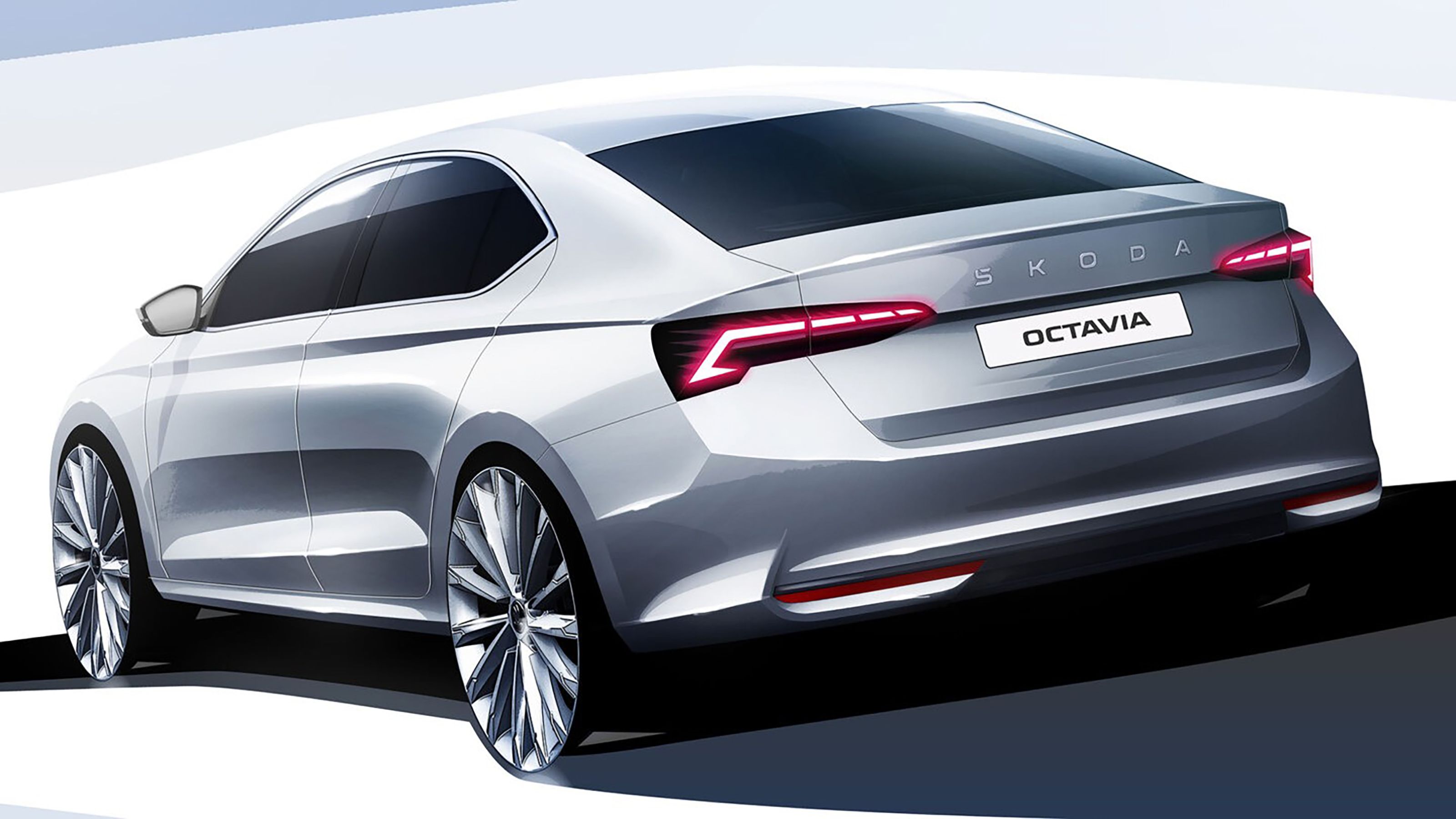 Skoda Octavia facelift sketch