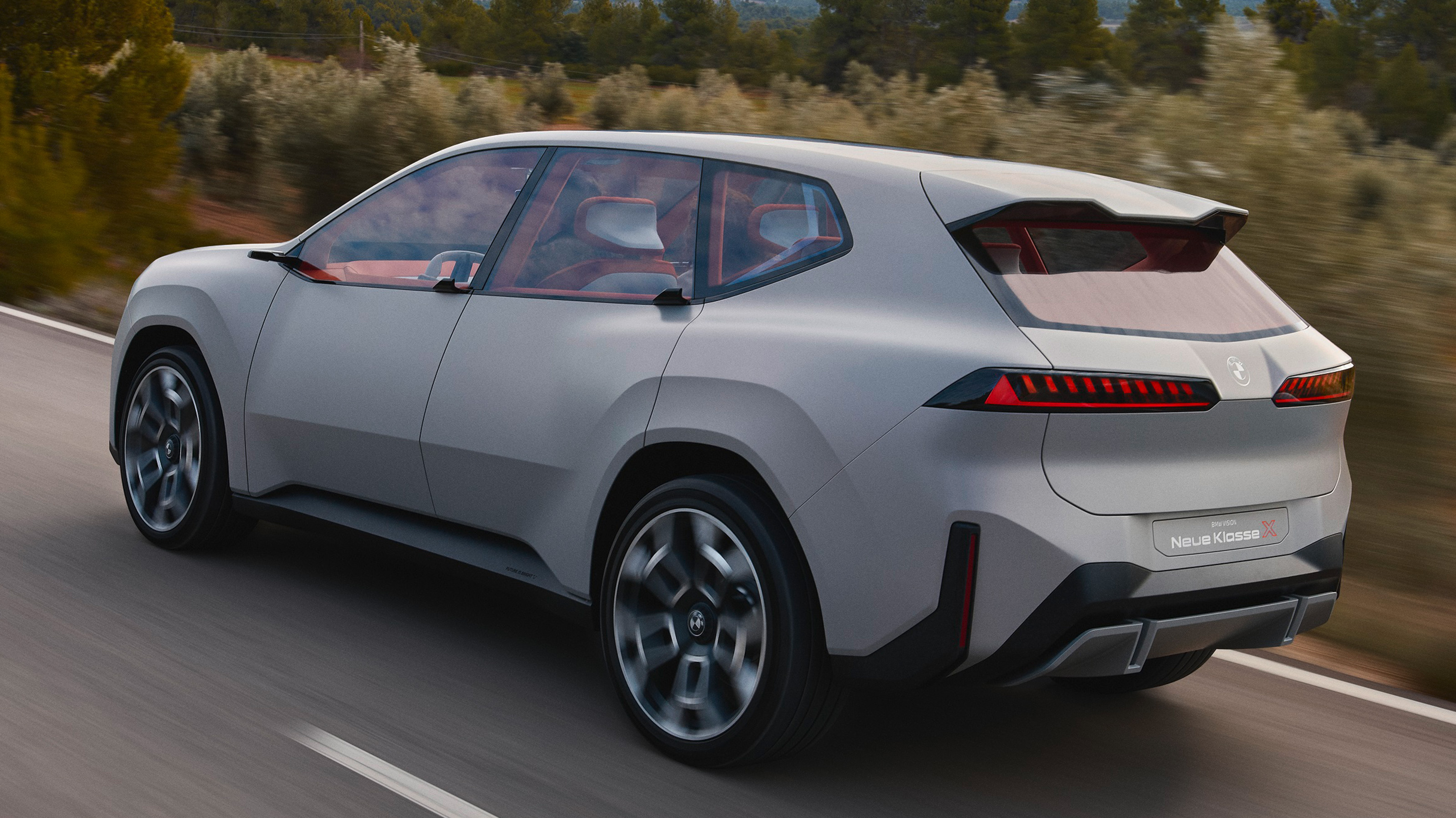 BMW Vision Neue Klasse X tracking rear quarter