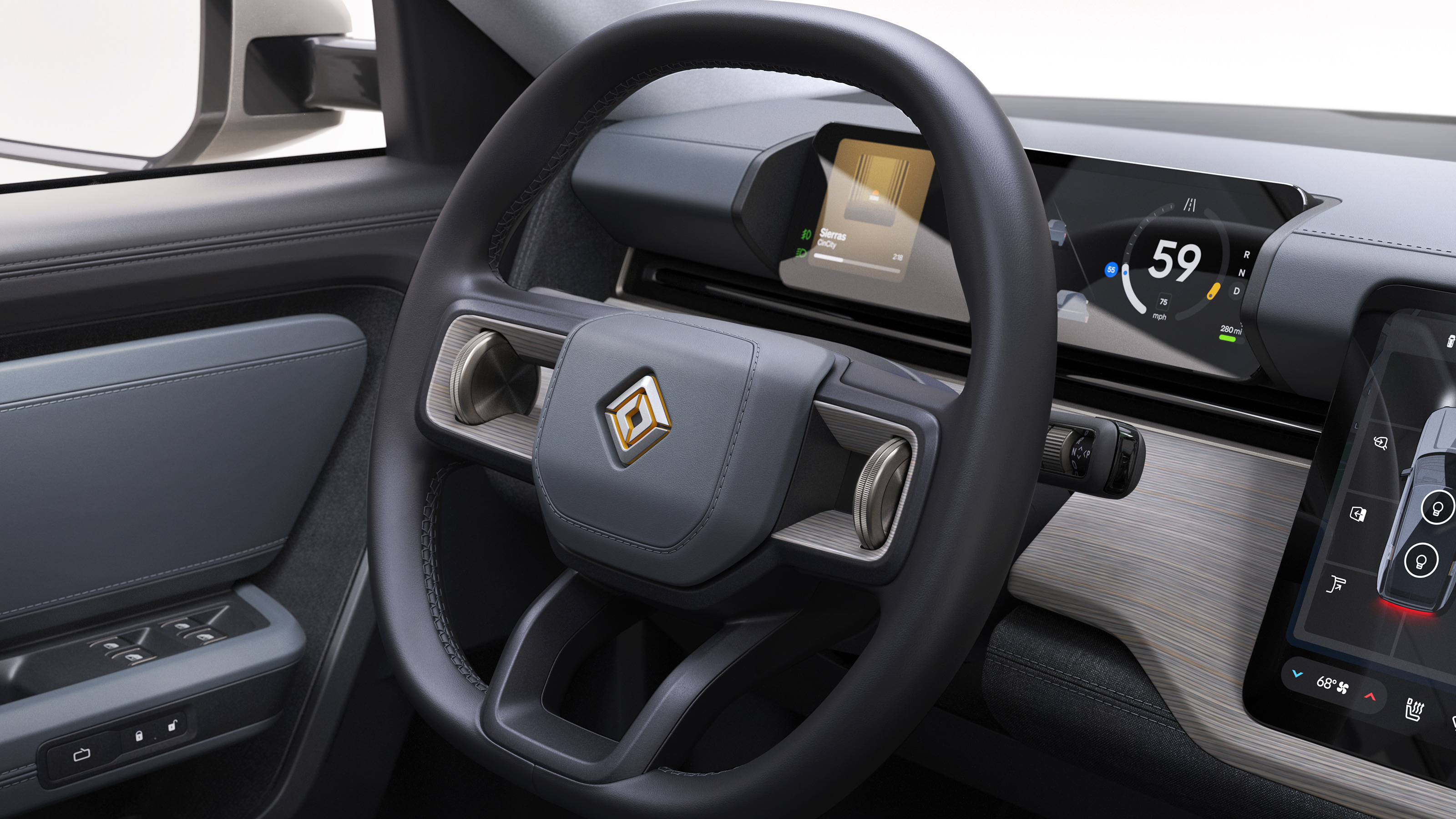 Rivian R2 steering wheel