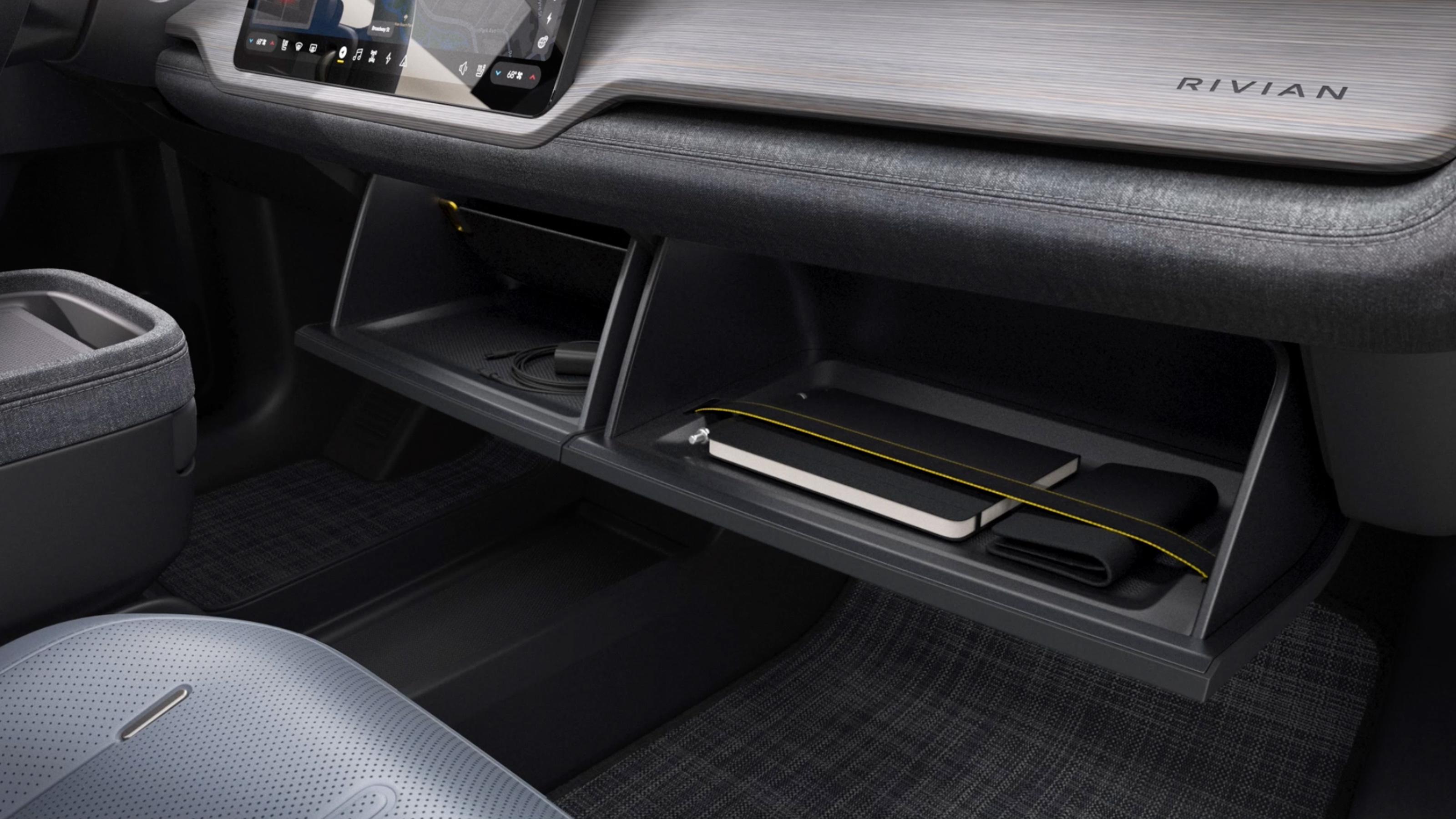 Rivian R2 glove box