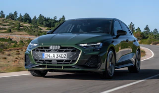 Audi A3 Carbuyer front quarter driving