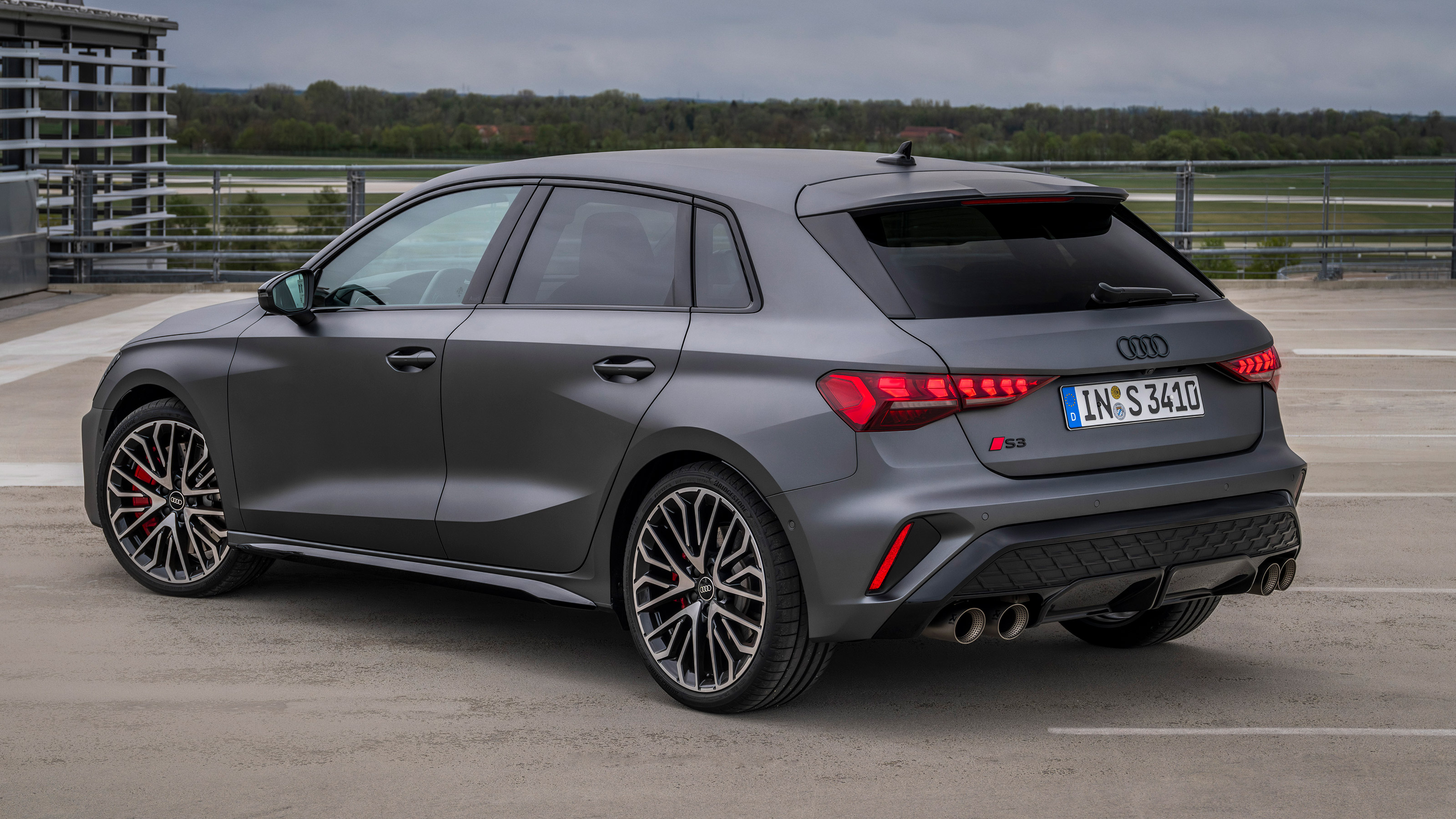 Audi S3 Sportback rear 3/4 static 2
