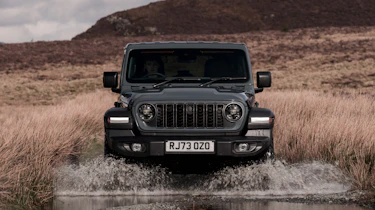 Jeep Wrangler water splash