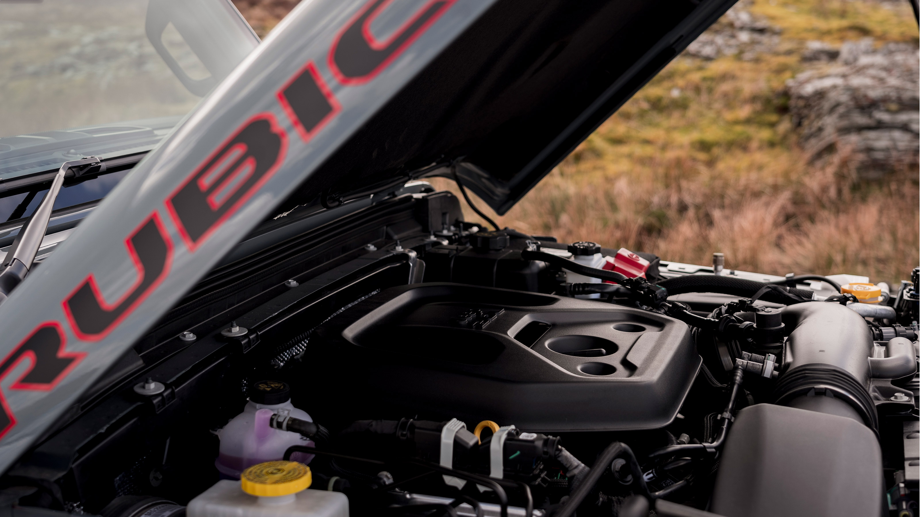Jeep Wrangler engine bay
