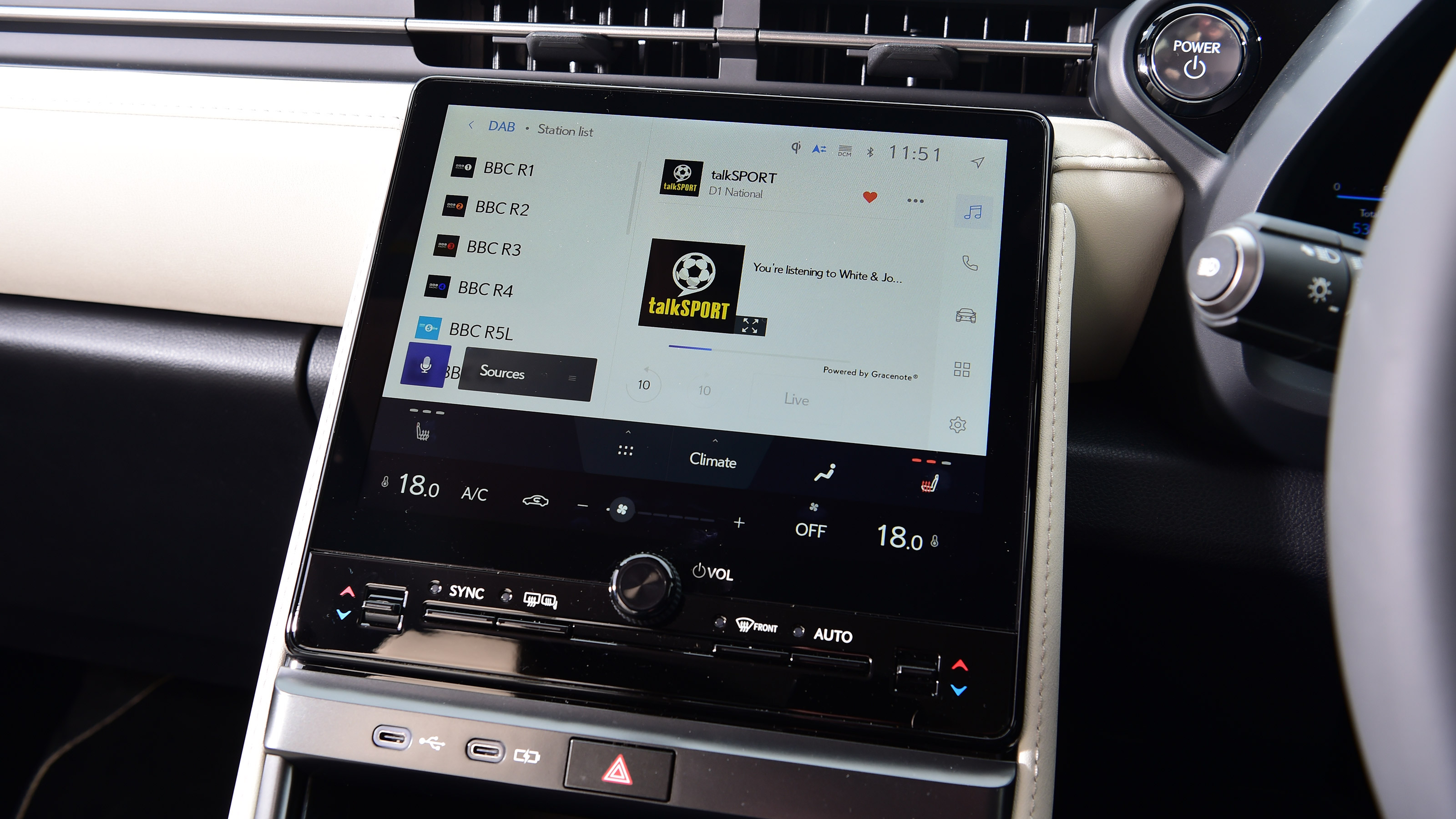 Lexus LBX UK interior