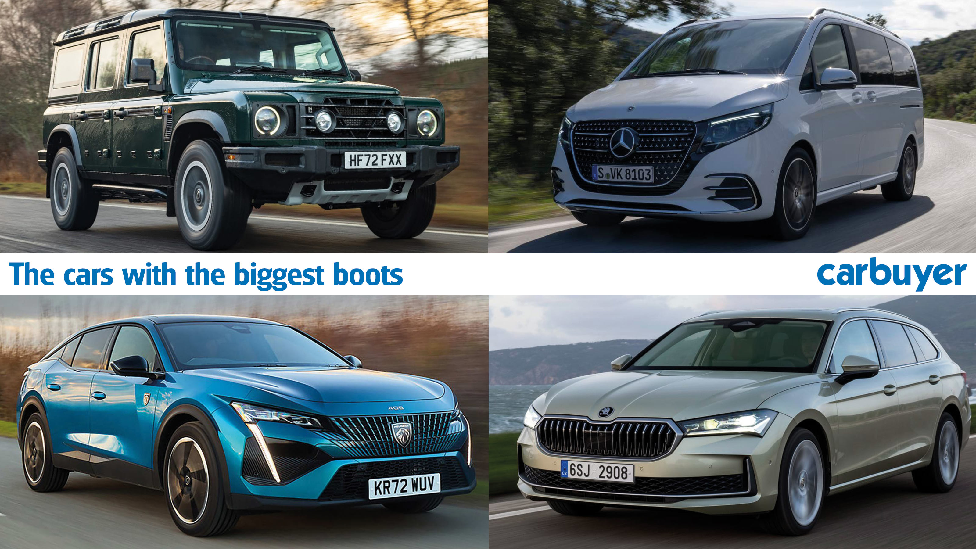 The cars with the biggest boots