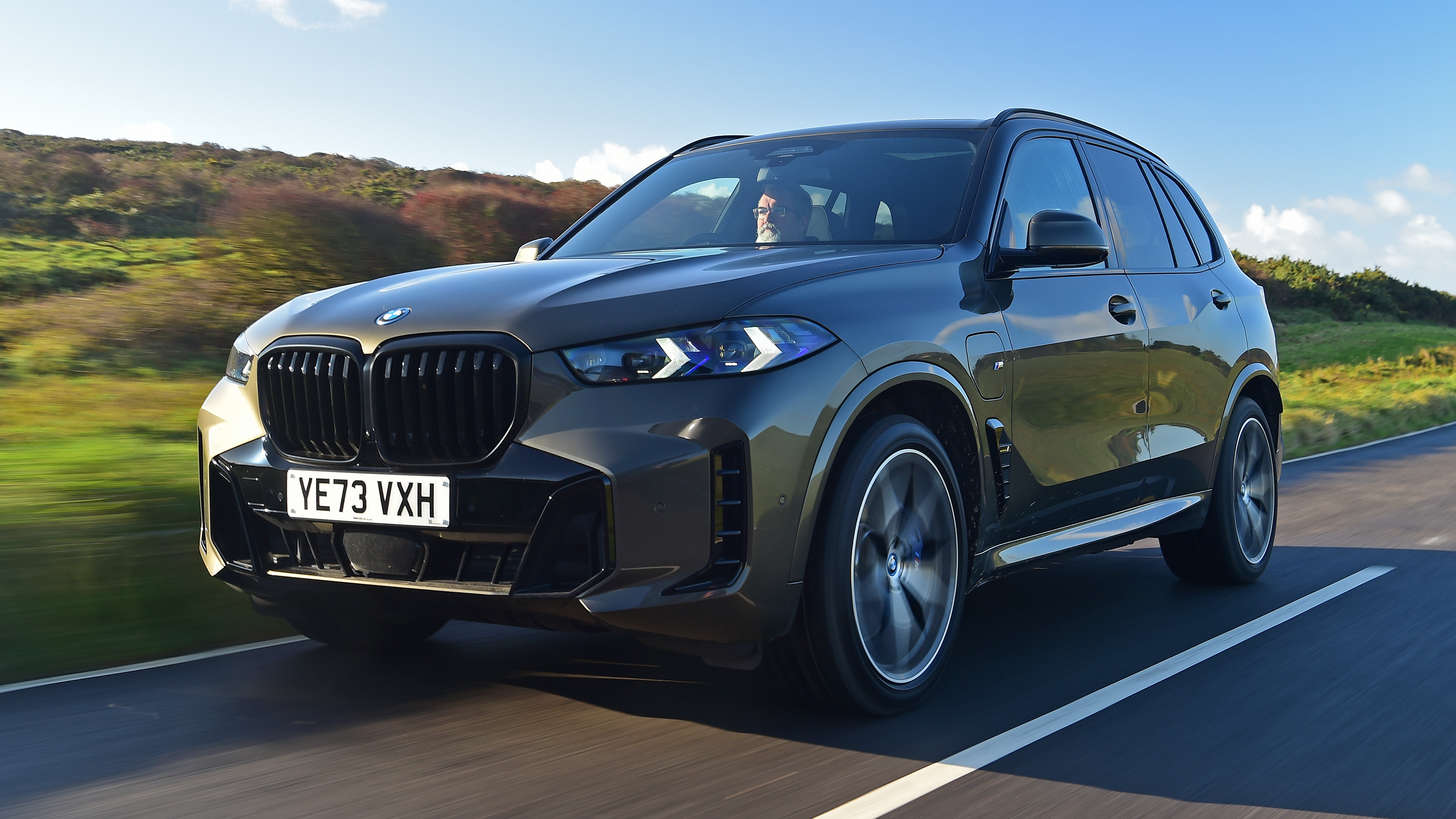 BMW X5 front quarter driving