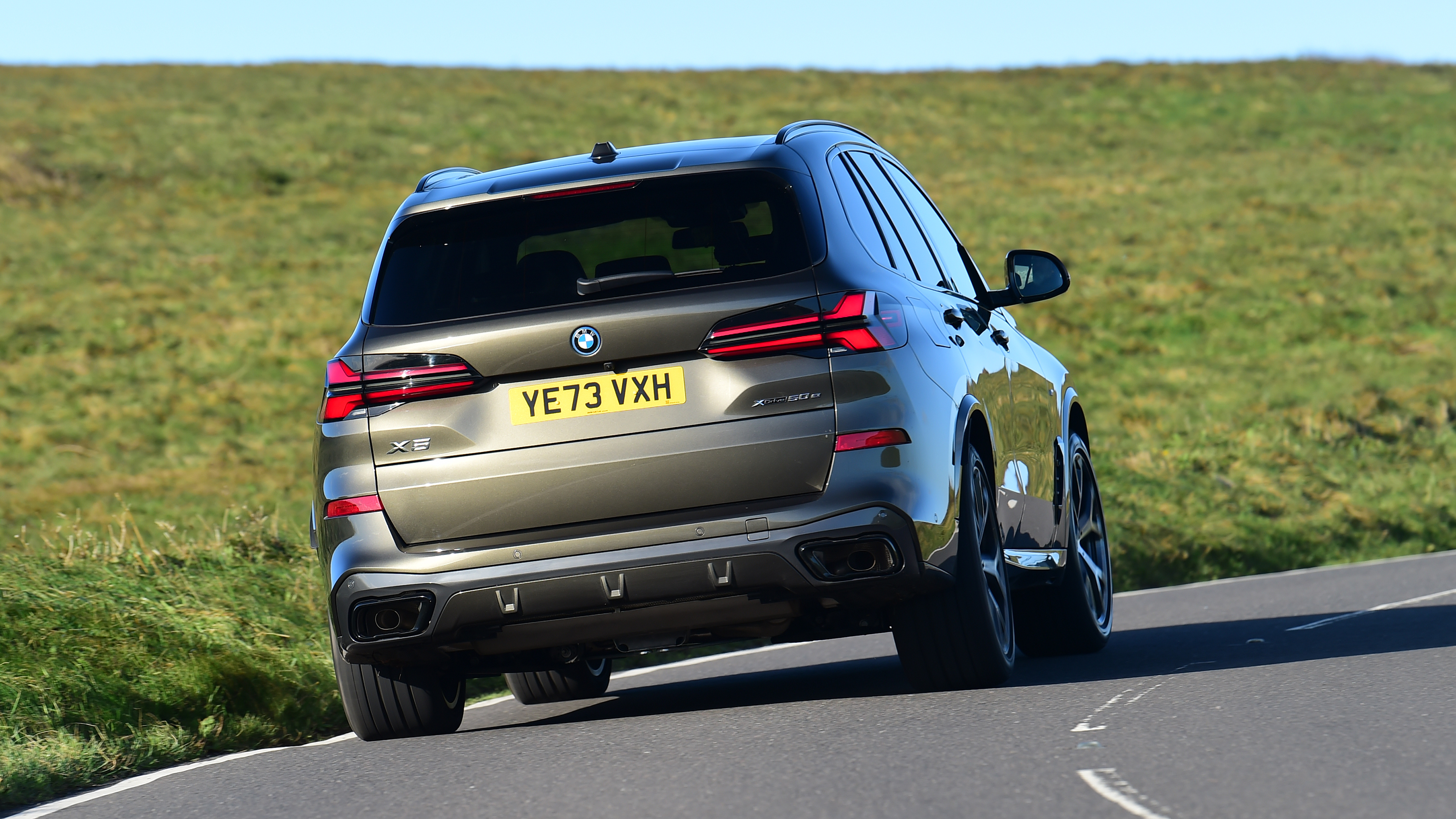 BMW X5 driving long shot