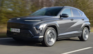 Hyundai Kona Electric driving