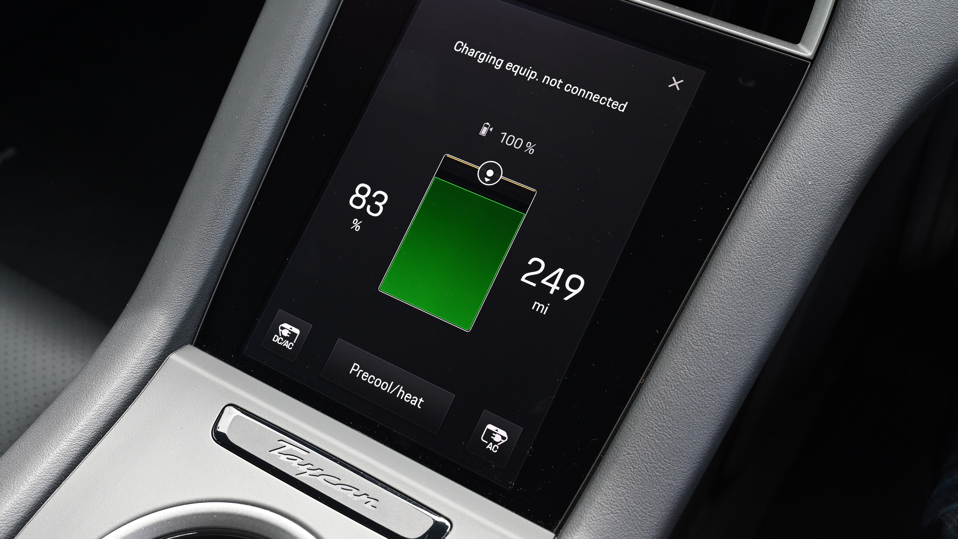 Porsche Taycan UK charge level