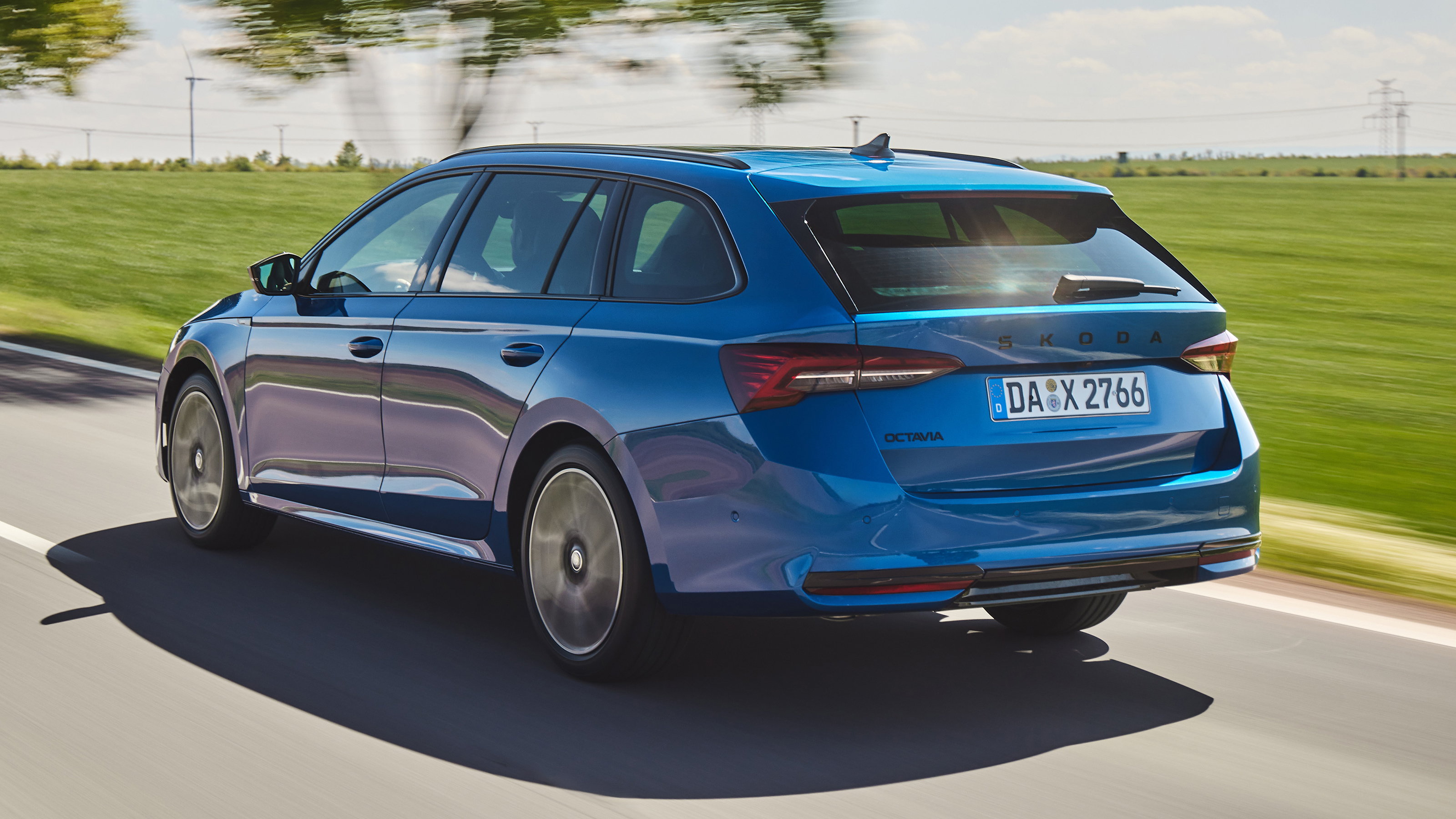 Skoda Octavia Estate facelift rear quarter