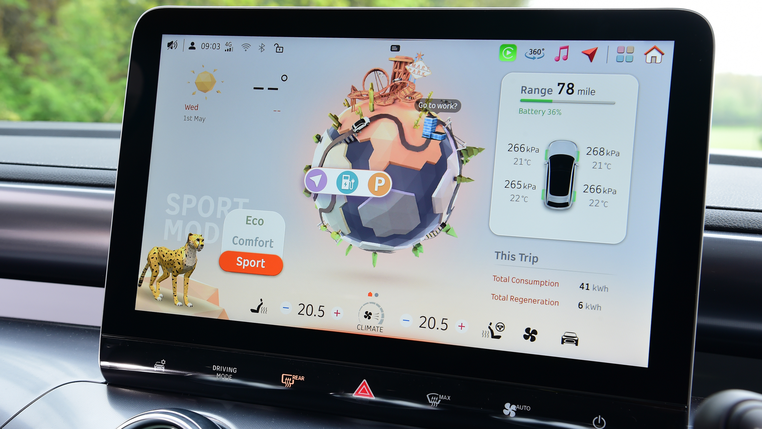 Smart #3 infotainment