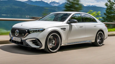 Mercedes AMG E 53 front quarter dynamic