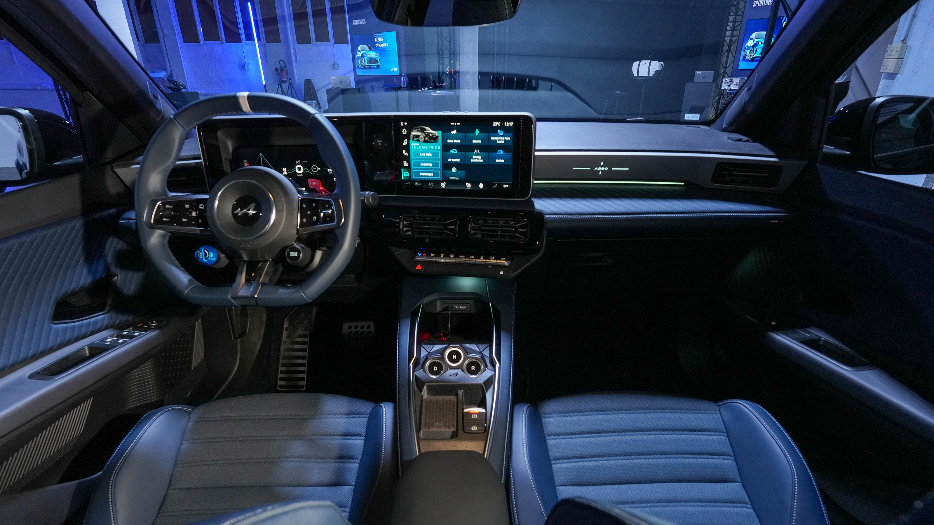 Alpine A290 interior