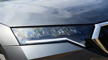 Skoda Octavia headlight closeup