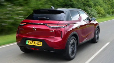 DS 3 E-Tense rear quarter driving