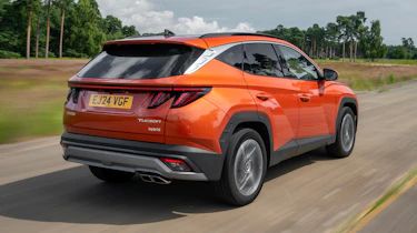 Hyundai Tucson rear quarter driving