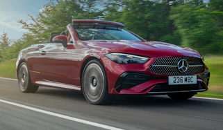Mercedes CLE Cabriolet front quarter driving