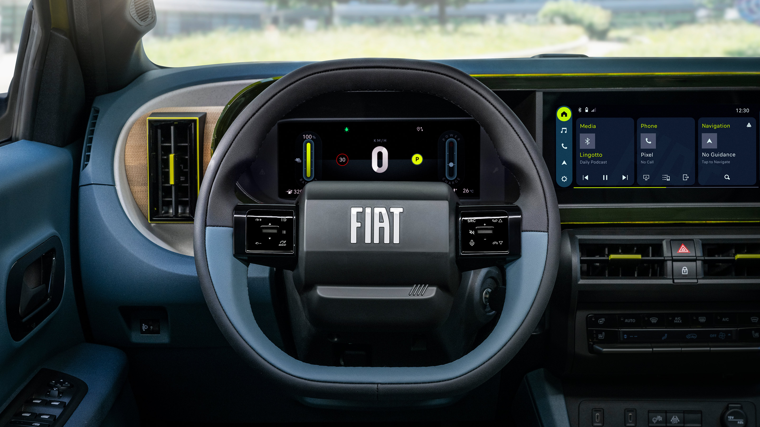 Fiat Grande Panda steering wheel