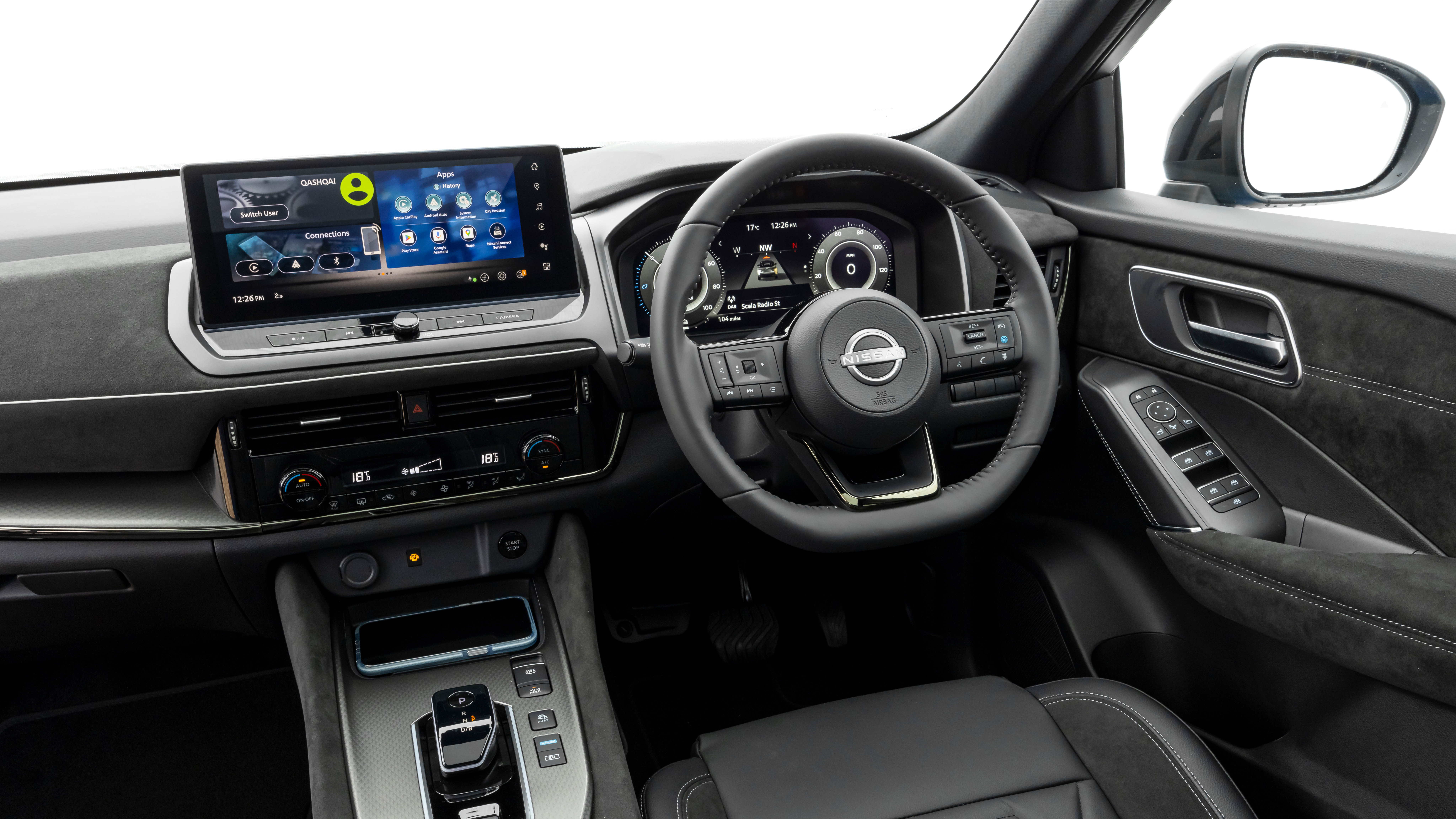 Nissan Qashqai interior closeup