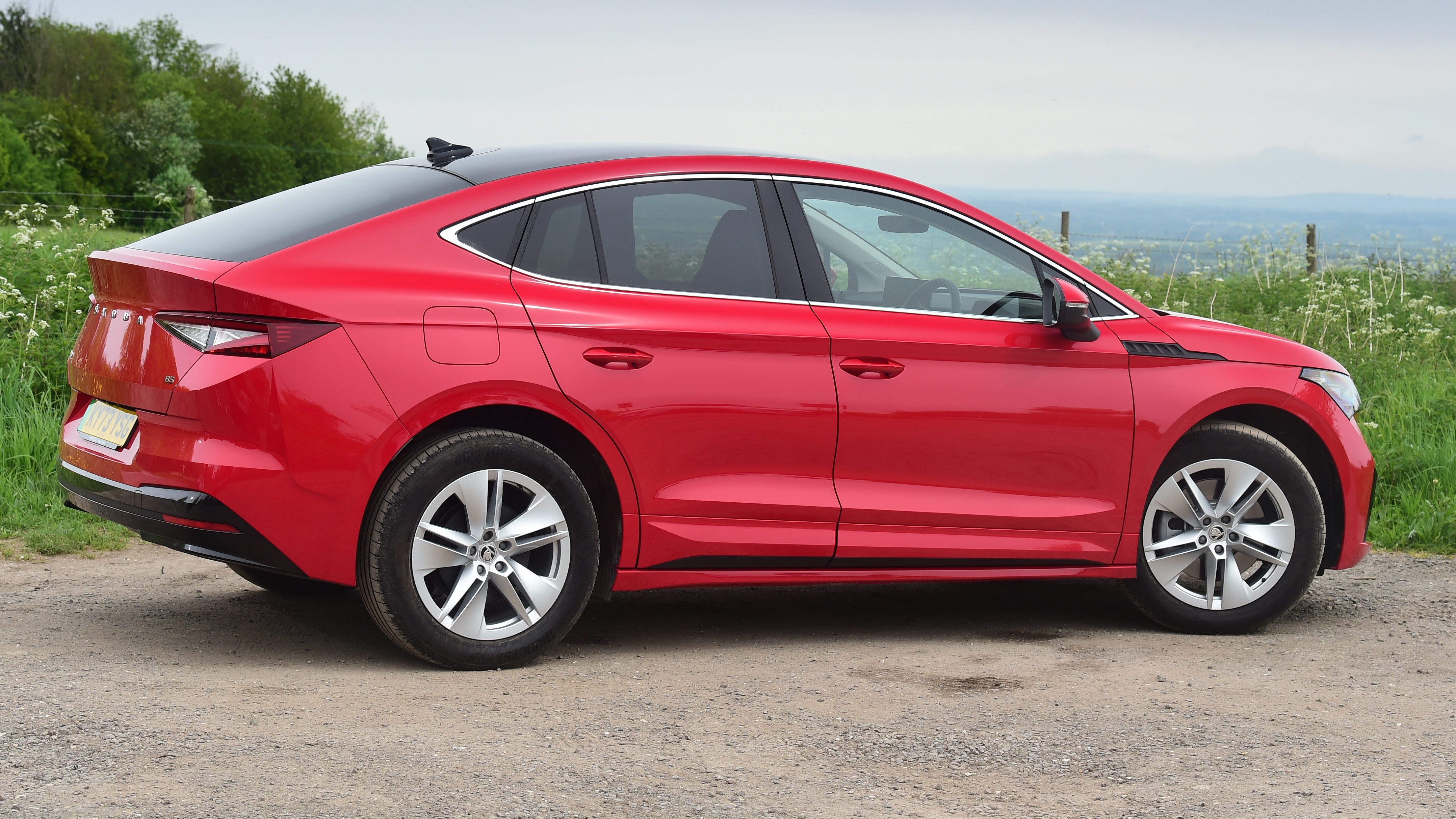 Skoda Enyaq Coupe side static