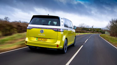Volkswagen ID. Buzz Carbuyer driving into distance