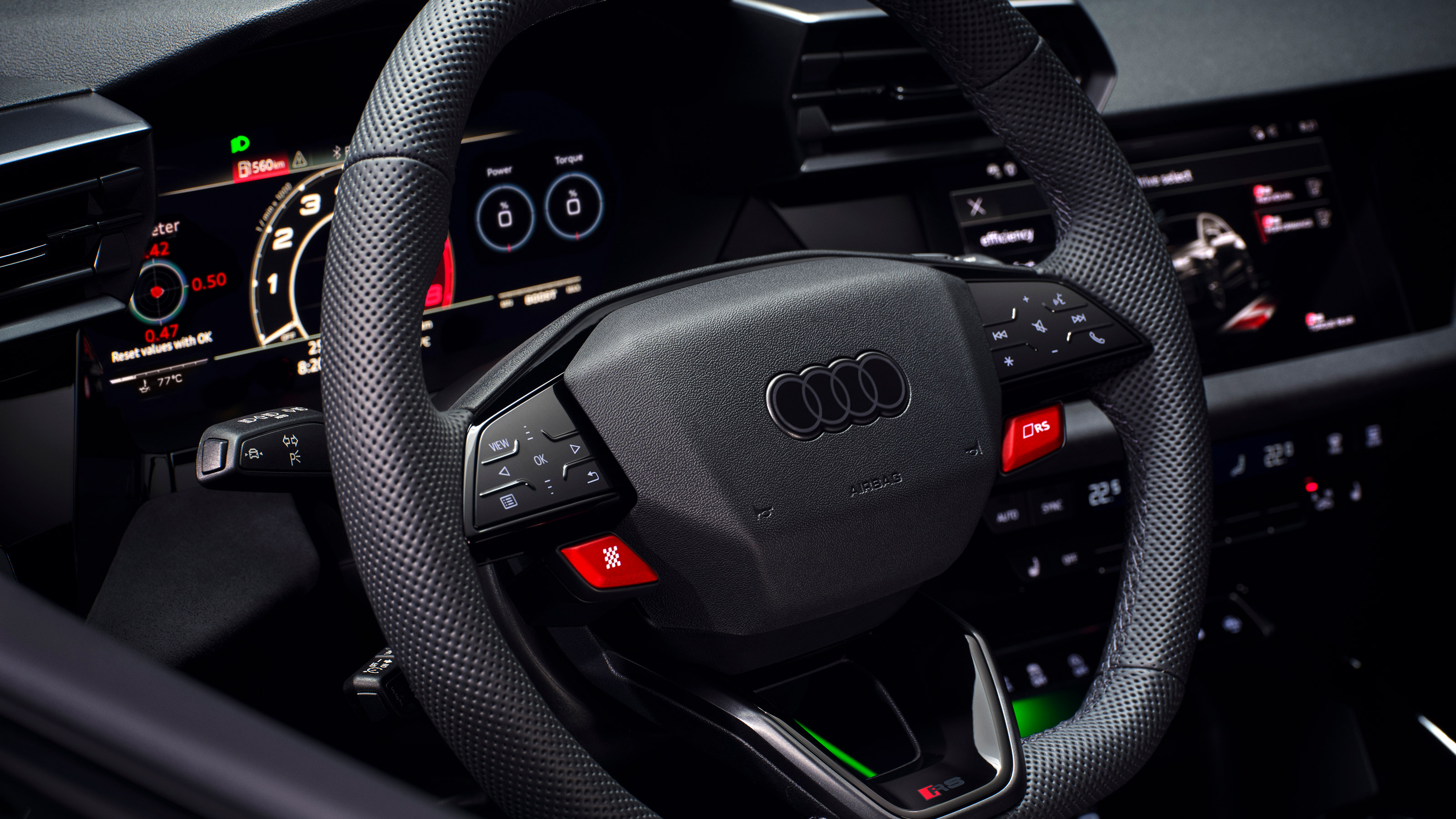 2024 Audi RS3 steering wheel