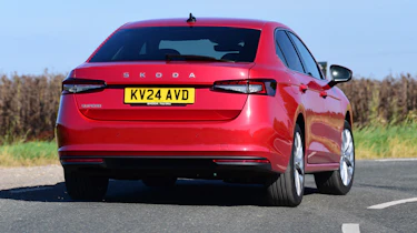 Skoda Superb rear cornering