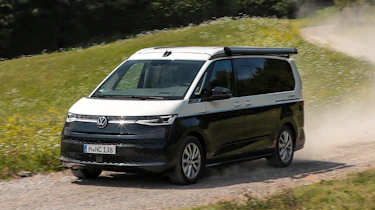 Volkswagen California front quarter dirt road