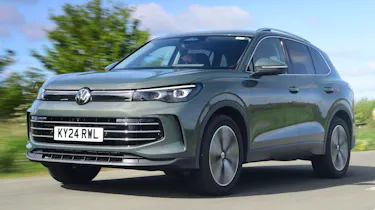 Volkswagen Tiguan front quarter driving