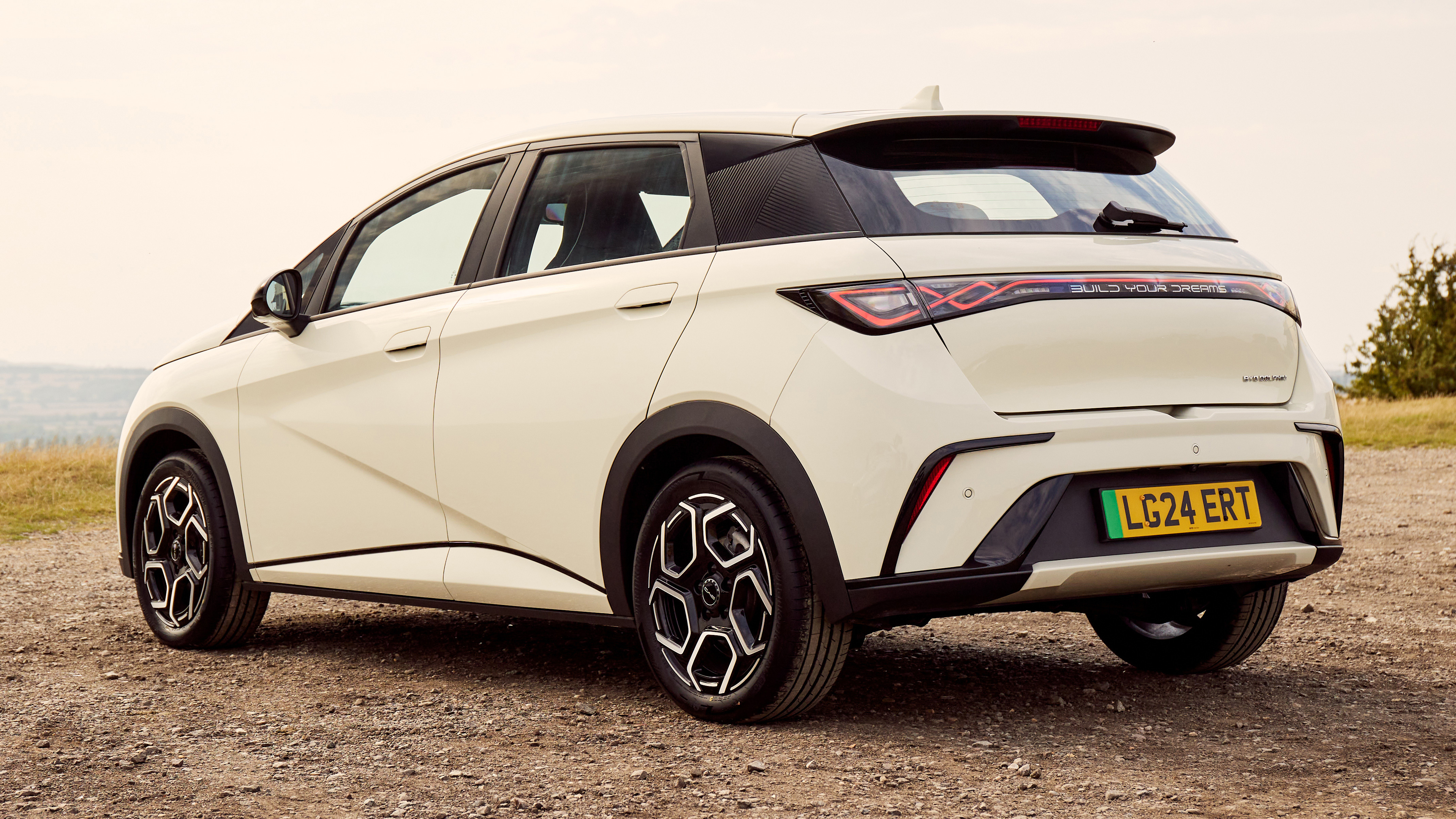 BYD Dolphin Boost rear quarter static