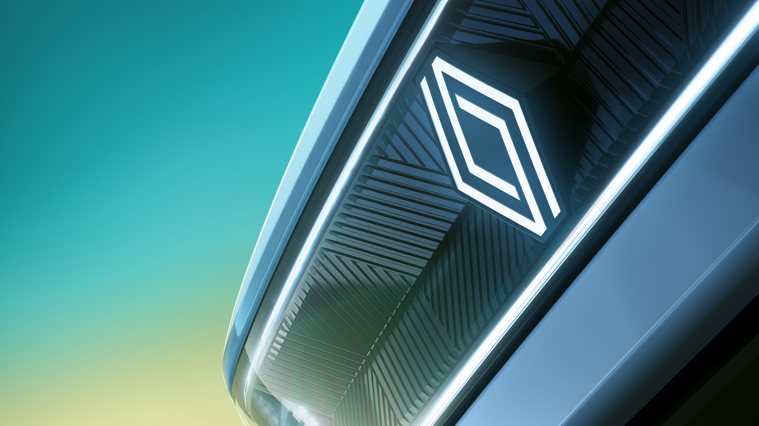Renault 4 front badge teaser
